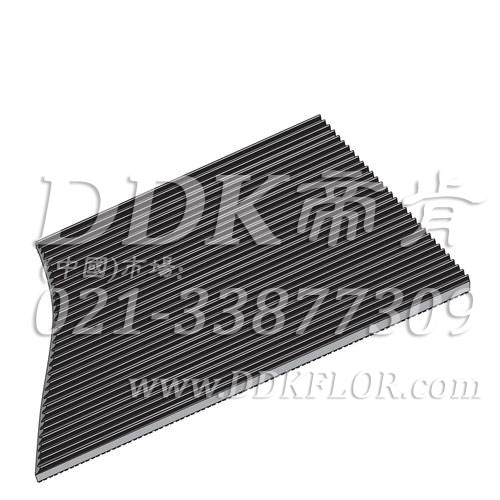 黑色耐磨型条纹防滑毯（6）样板图片,帝肯(DDK)_S450（Groove|加州）效果图,竖直条纹,坑条防滑垫,地胶,地板胶,地面保护地毯,地面保护垫