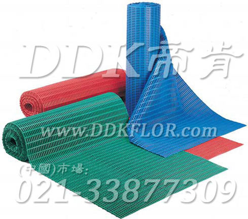 红蓝绿井型防滑毯（3）