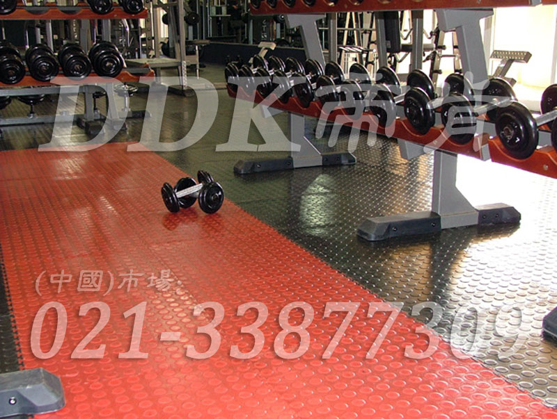 室内健身房运动地面材料（28）_橙红色加深灰色