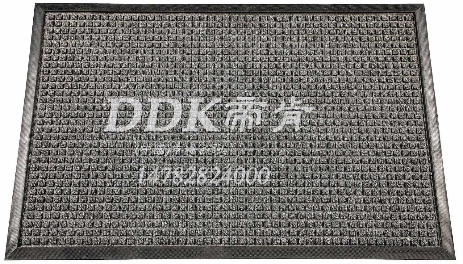 吸灰吸水进门毛毯地垫 小方格防滑防尘地毯PVC底 通道地垫灰色DDK-ST5200