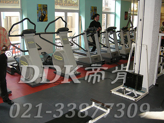 室内健身房运动地面材料（32）_红色加灰色