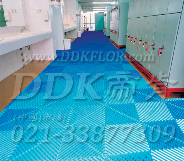 蓝色相拼纹_洗浴中心地面防滑地板材料（3）