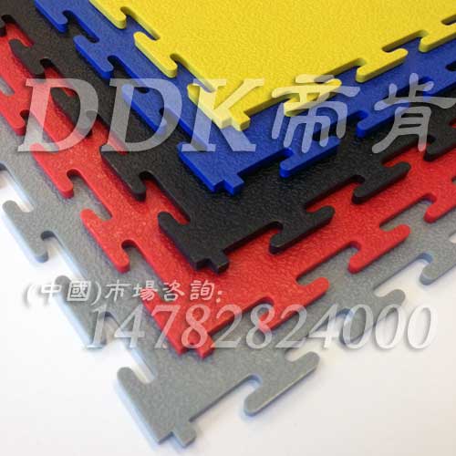 【50x50 工业pvc地板】帝肯（DDK）子母卡扣式pvc塑胶地板_5毫米厚耐磨_抗压_防滑