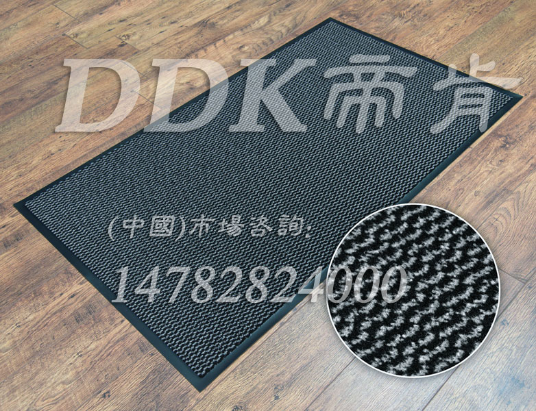 DDK灰白色虎皮纹吸水吸尘的门口防尘地毯,